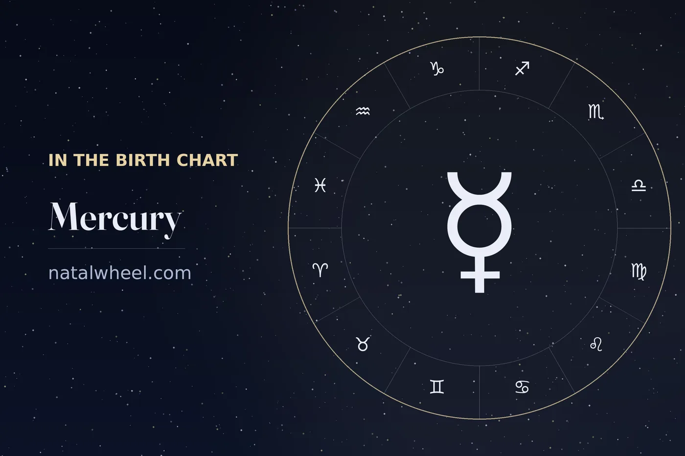 Mercury on a chart wheel