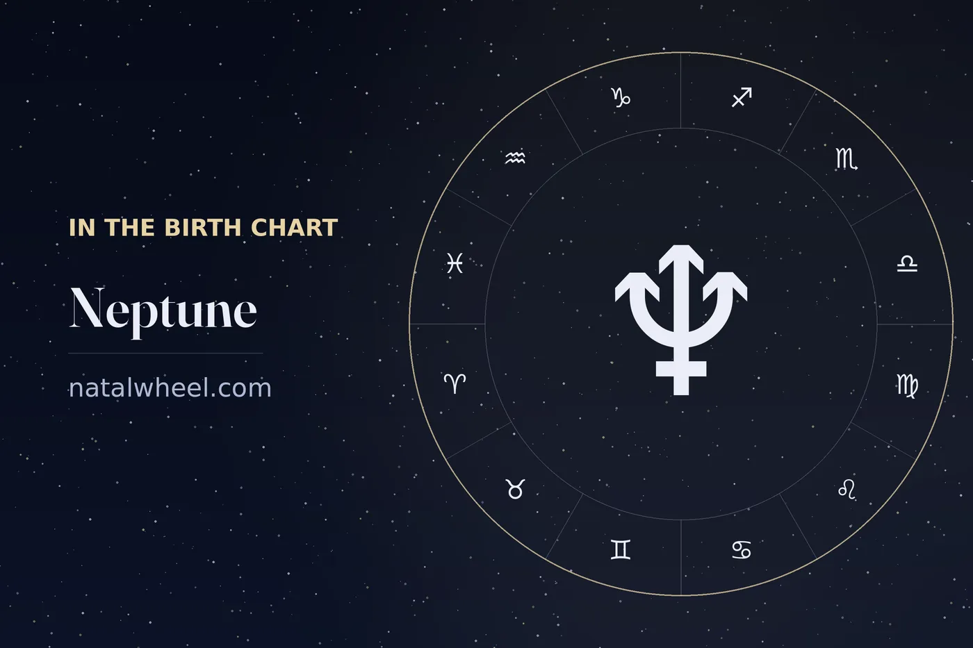 Neptune and Pluto on a chart wheel