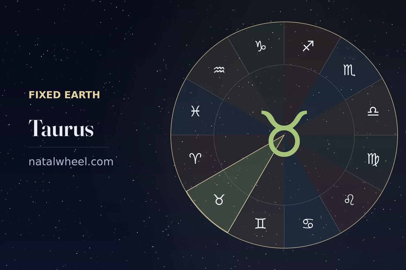 Taurus on the zodiac wheel
